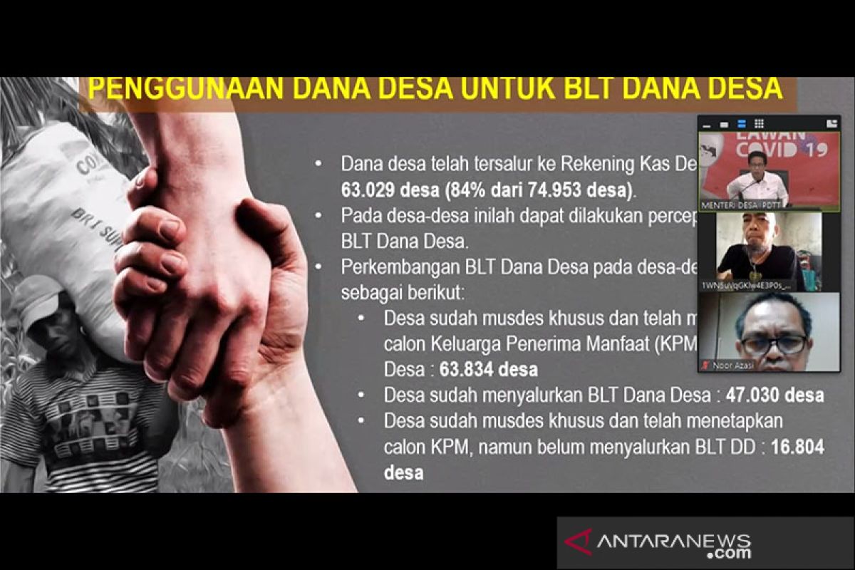 Kemendes: 47.030 desa telah salurkan BLT Dana Desa tanggap COVID-19