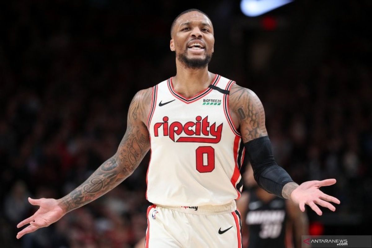 Damian Lillard katakan ogah lanjutkan NBA jika timnya Portland Trail tidak masuk playoff