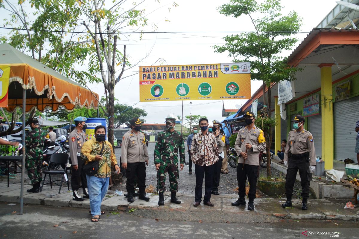 Pemkab Batola gelar simulasi new normal di Pasar Marabahan