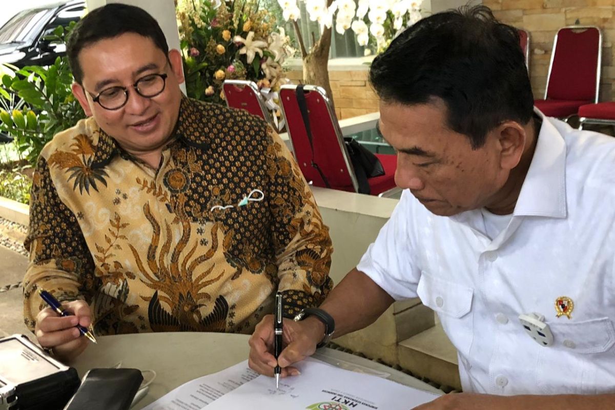 Moeldoko dan Fadli Zon akhiri dualisme kepengurusan HKTI terjadi selama 10 tahun