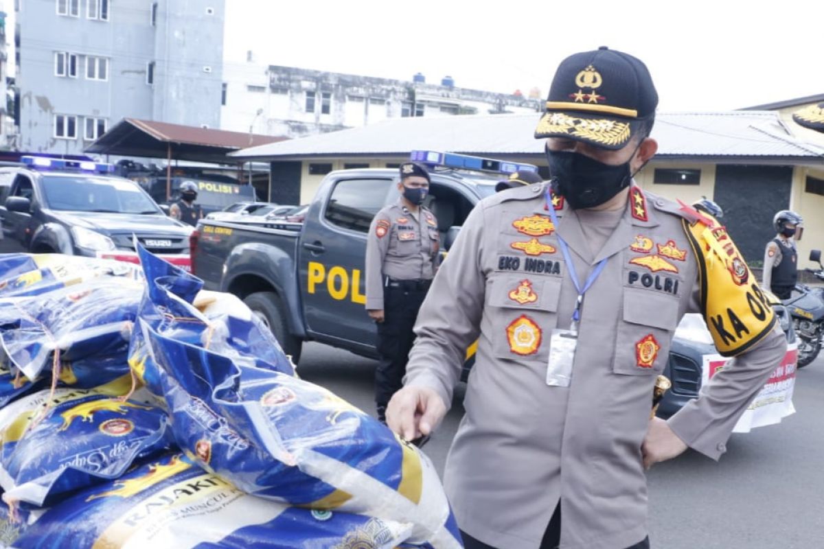 Polda Sumsel alokasikan dana Rp2,1 miliar bantu warga terdampak COVID-19