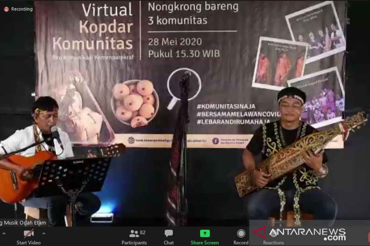 Tiga komunitas pelaku kreatif bertemu virtual sajikan hiburan saat pandemi