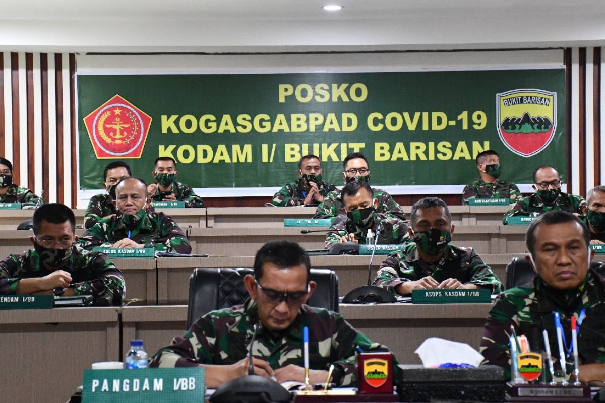 Pangdam I/BB konferensi video dengan Panglima TNI bahas protokol kesehatan