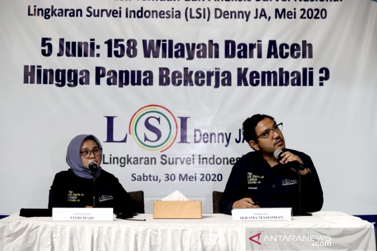 LSI temukan lima alasan 5 Juni warga bisa bekerja kembali