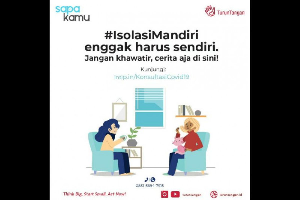 Komunitas TurunTangan sediakan layanan konseling gratis ODP COVID-19