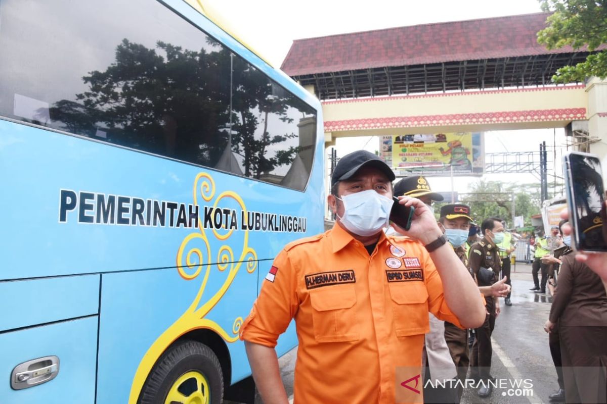 Gubernur Sumsel tinjau Posko Penanganan COVID-19 di perbatasan Bengkulu