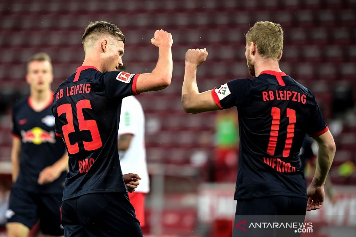 Leipzig amankan kembali posisi ketiga klasemen Liga Jerman usai tundukkan Cologne
