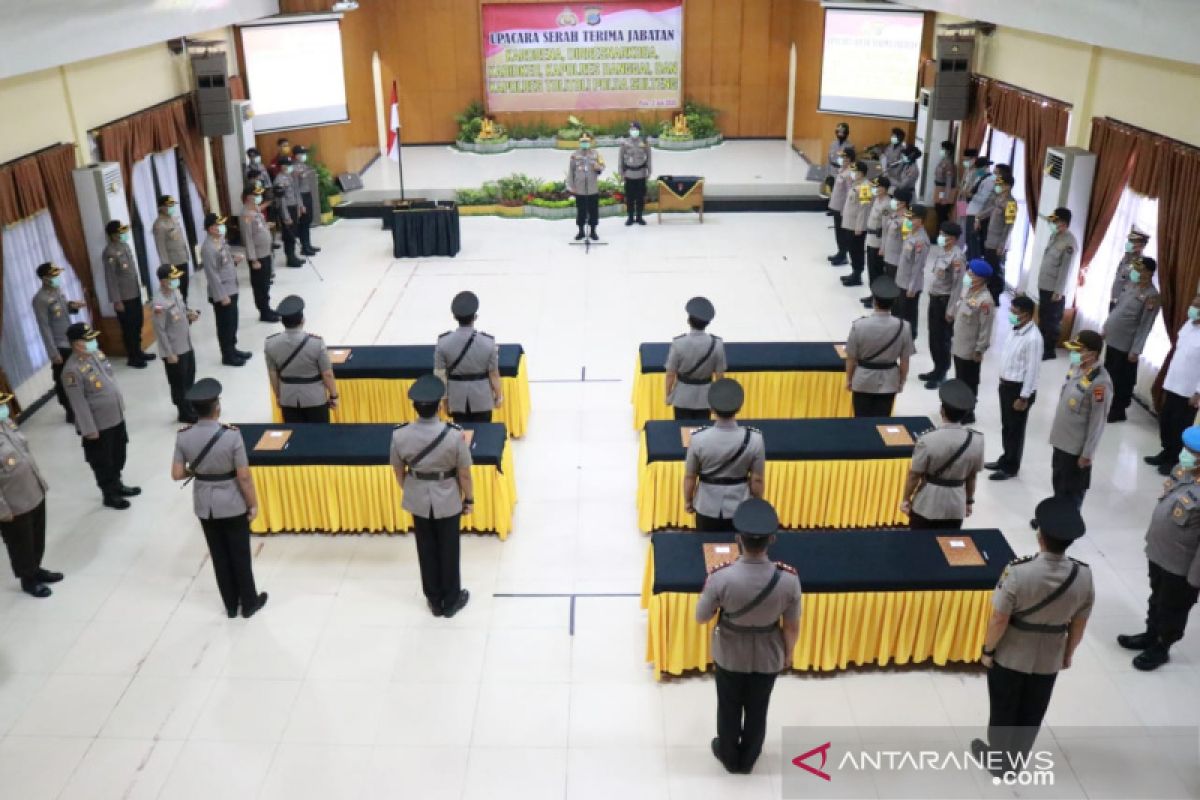 Kapolda Sulteng  lakukan sertijab dengan standar protokol kesehatan