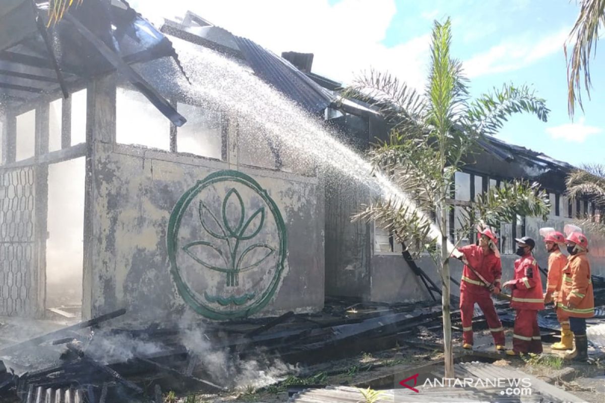 Laboratorium UPTD perkebunan Bengkulu hangus terbakar