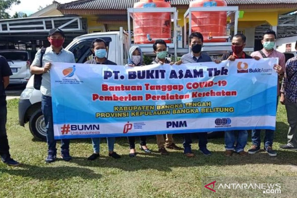 Empat BUMN sediakan fasilitas cuci tangan di Bangka Tengah