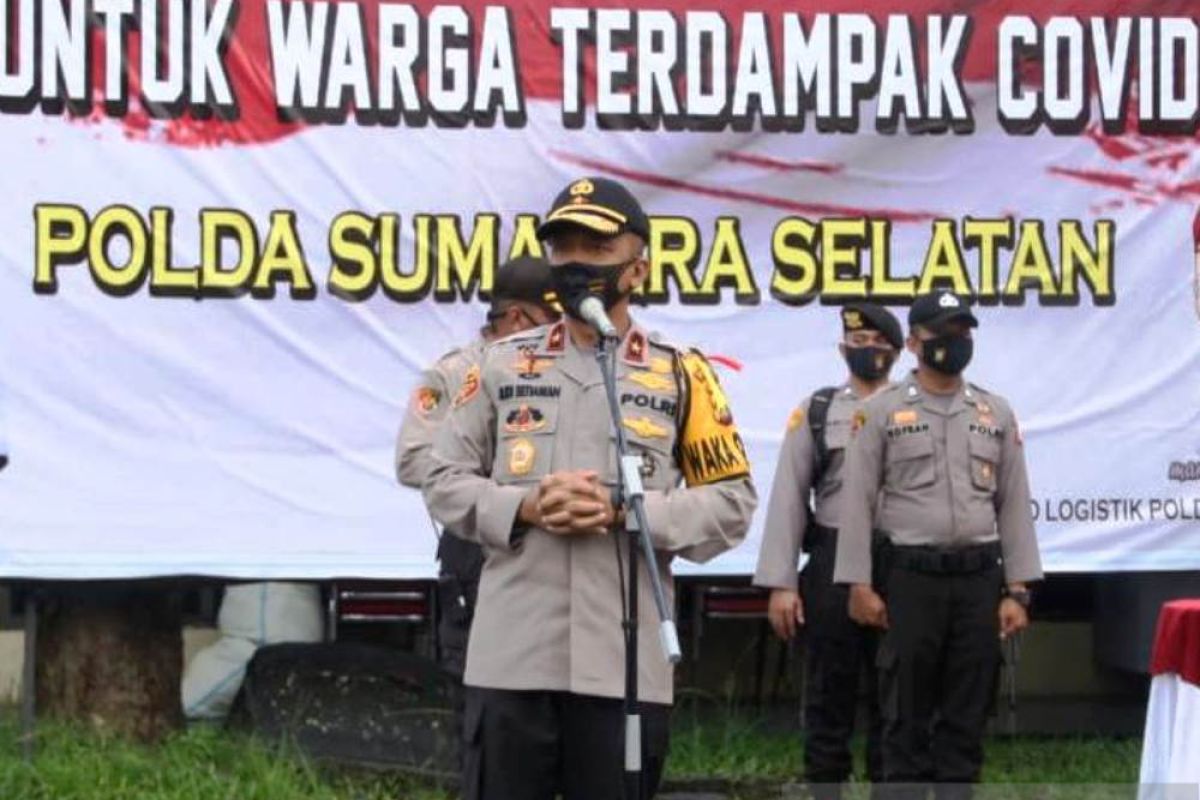 Polda galakkan sedekah bantu korban COVID-19 di Sumsel