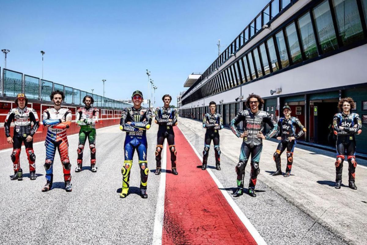 Valentino Rossi dan VR46 Academy kembali berlatih di Misano