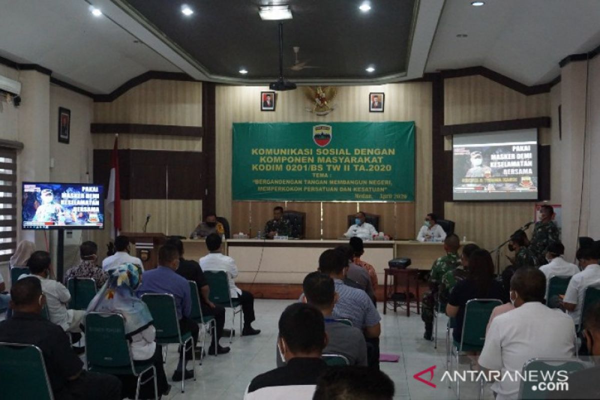 Pengamanan normal baru, Pimpinan mall di Medan rapat di markas Kodim