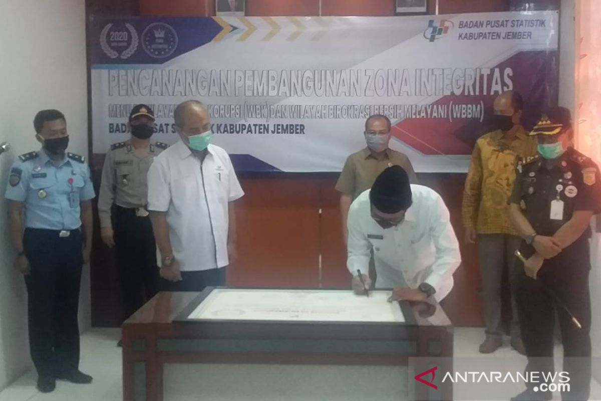 BPS Jember canangkan zona  integritas menuju wilayah bebas korupsi