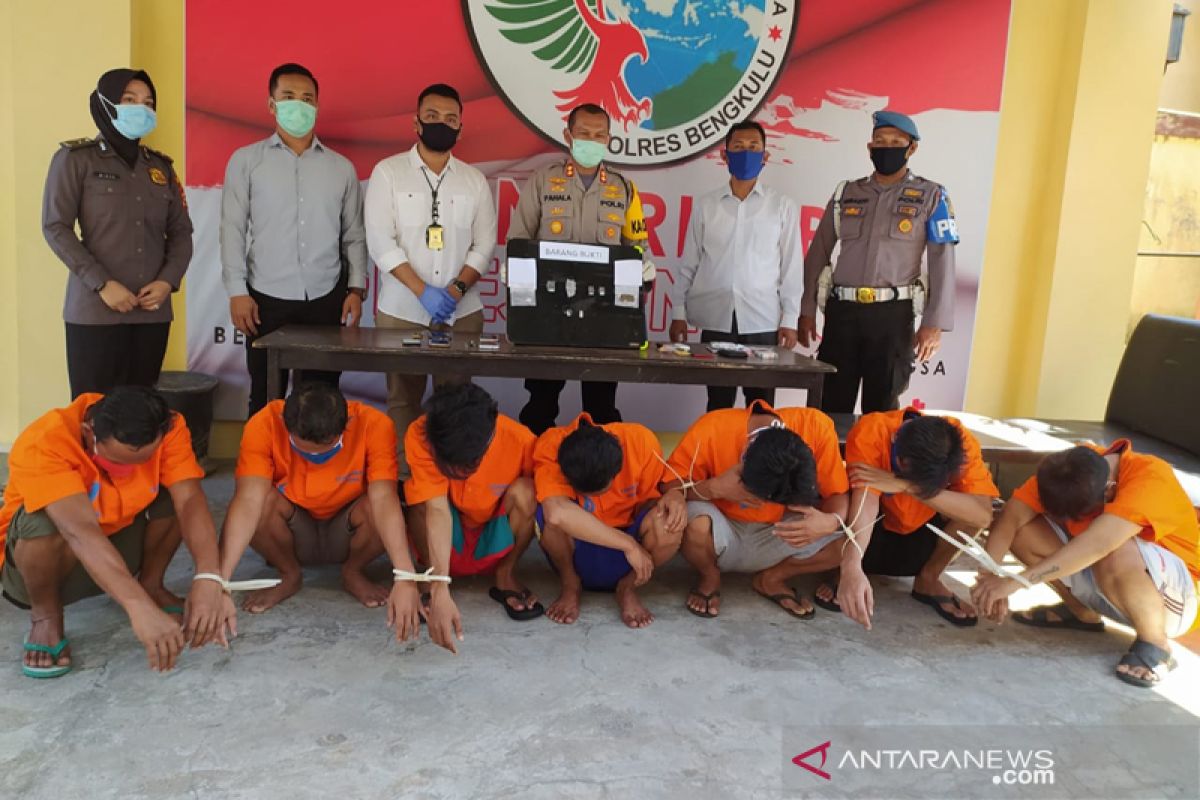 Polres Bengkulu tangkap 7 pengedar dan pengguna narkoba