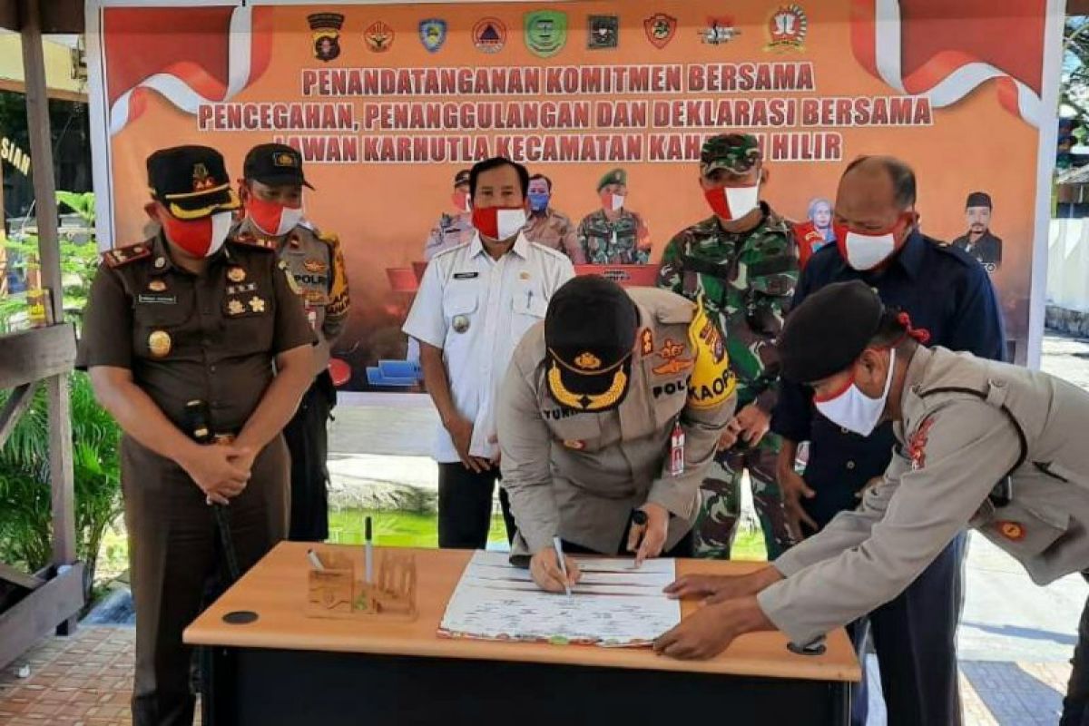 Empat desa dan satu kelurahan di Kecamatan Kahayan Hilir rawan karhutla