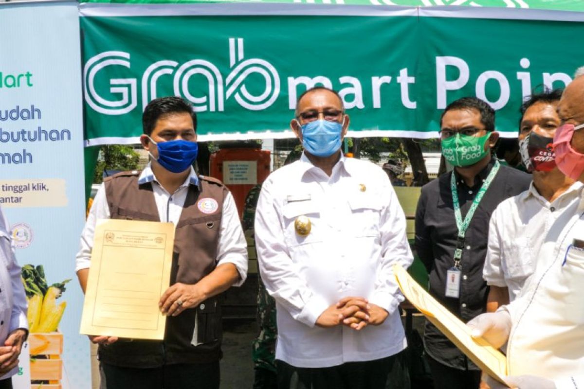 Grab gandeng PD Pasar Kota Medan luncurkan GrabMart, bantu masyarakat berbelanja online