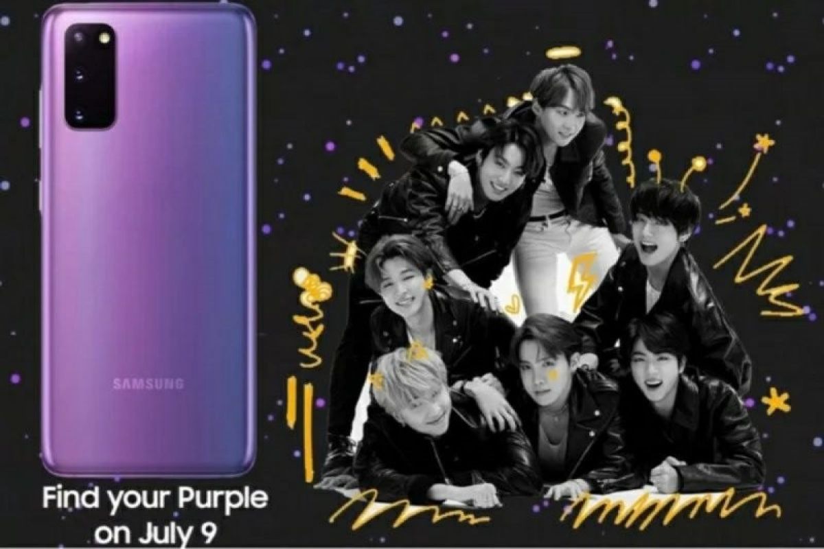 Samsung gandeng grup idola K-pop BTS bakal rilis Galaxy S20+ edisi terbatas
