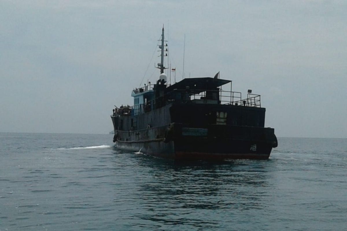 Kapal berbendera Hongkong memuat ikan kerapu Pulau Kampai Langkat