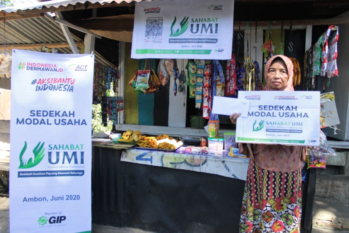 ACT Maluku bantu modal usaha pedagang kecil di Ambon