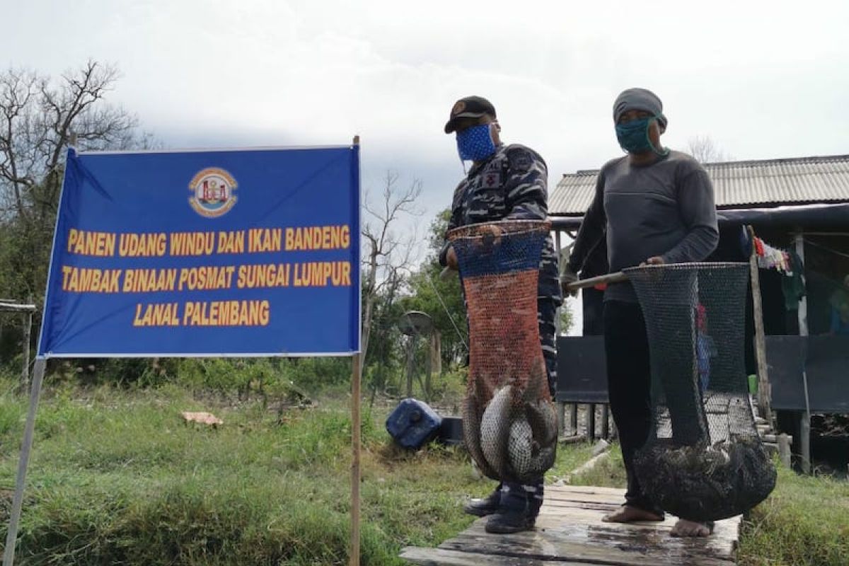 Pangakalan TNI-AL Palembang dorong desa binaan produktif di tengah pandemi