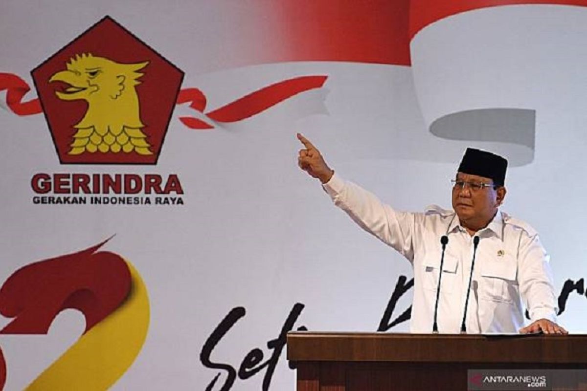 Prabowo siap emban amanah pimpin Gerindra periode 2020-2025