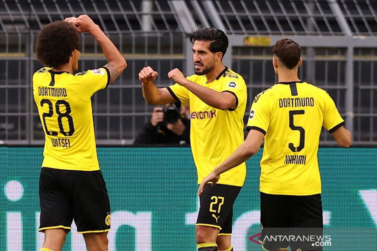 Gol tunggal Emre Can pelihara asa juara Borussia Dortmund