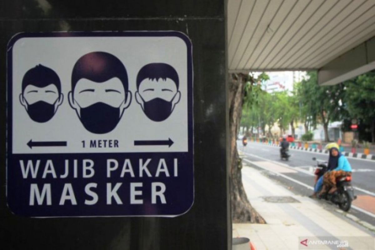 Penggunaan masker jadi catatan evaluasi utama selama PSBB Surabaya Raya