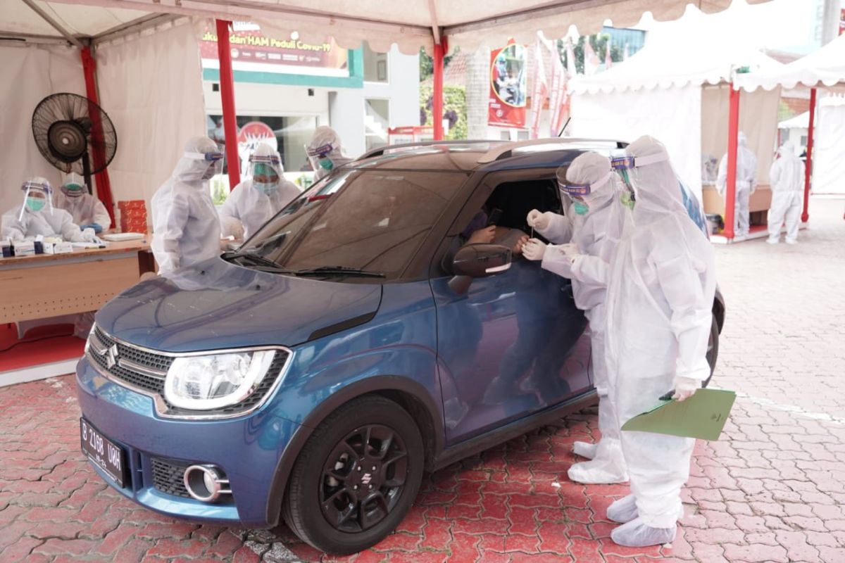 BIN dan Kemenkumham gelar "rapid test" secara "drive thru"