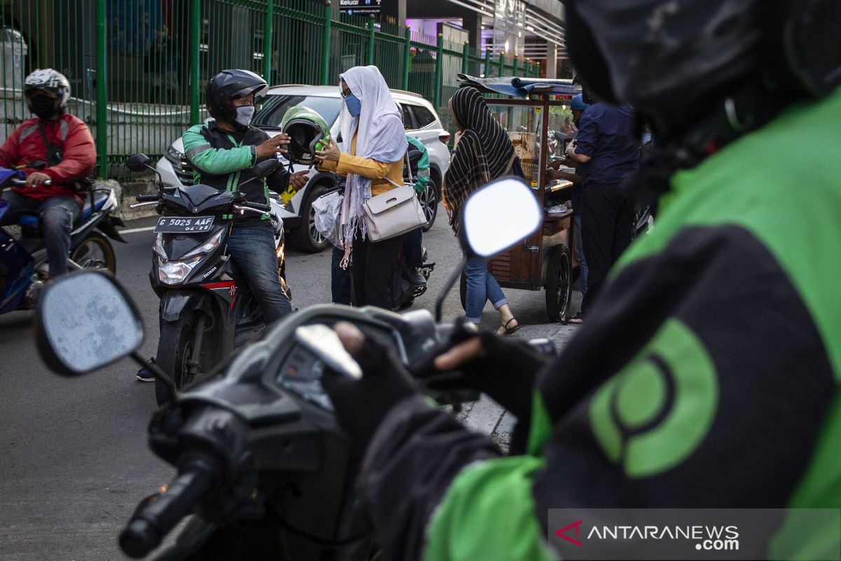 Ojol di Bekasi masih dilarang bawa penumpang