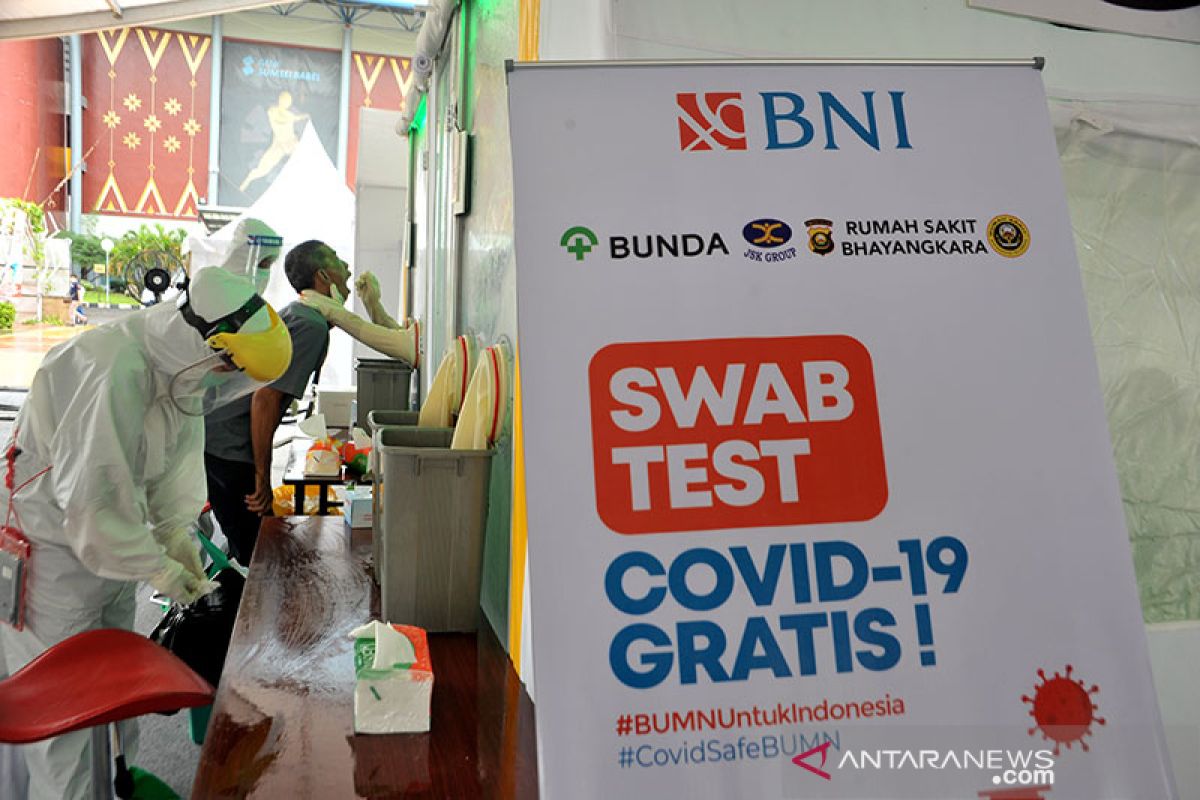 BNI gelar 2.000 pemeriksaan swab gratis di Jakabaring Palembang