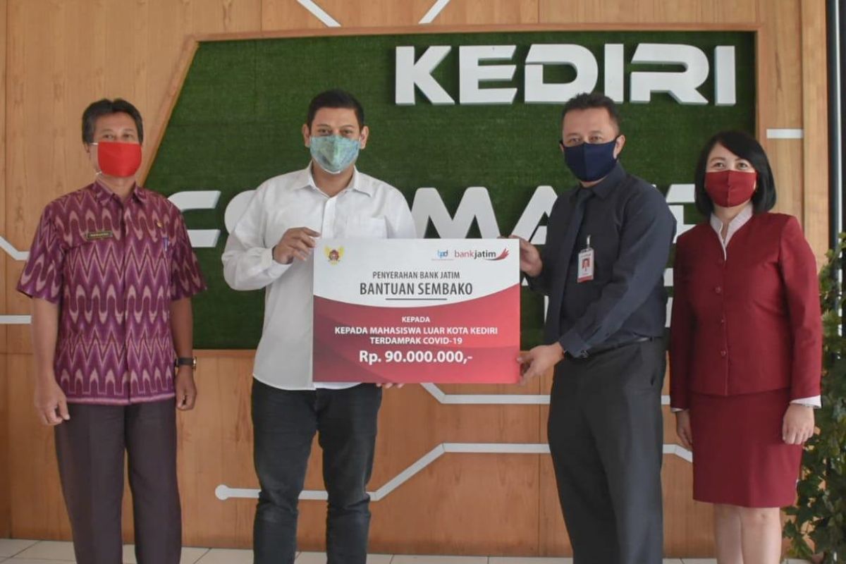 Kediri dapat bantuan bahan pokok untuk mahasiswa luar kota