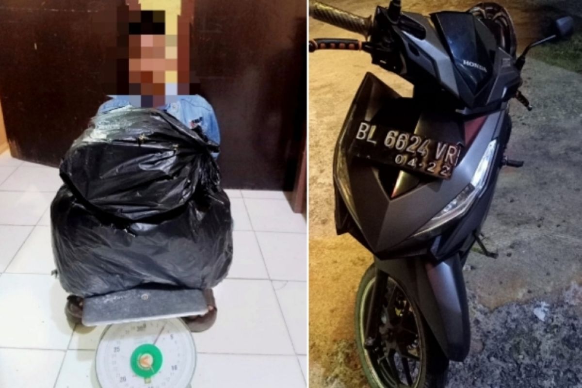 Bawa ganja 3 kg, warga ditangkap saat melintas di pos COVID-19