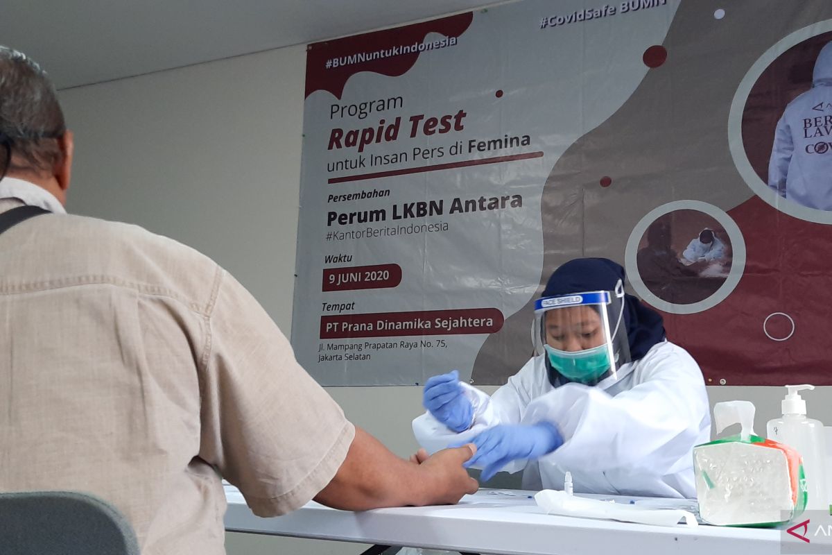 LKBN ANTARA gelar "rapid test" COVID-19 di kantor majalah Femina