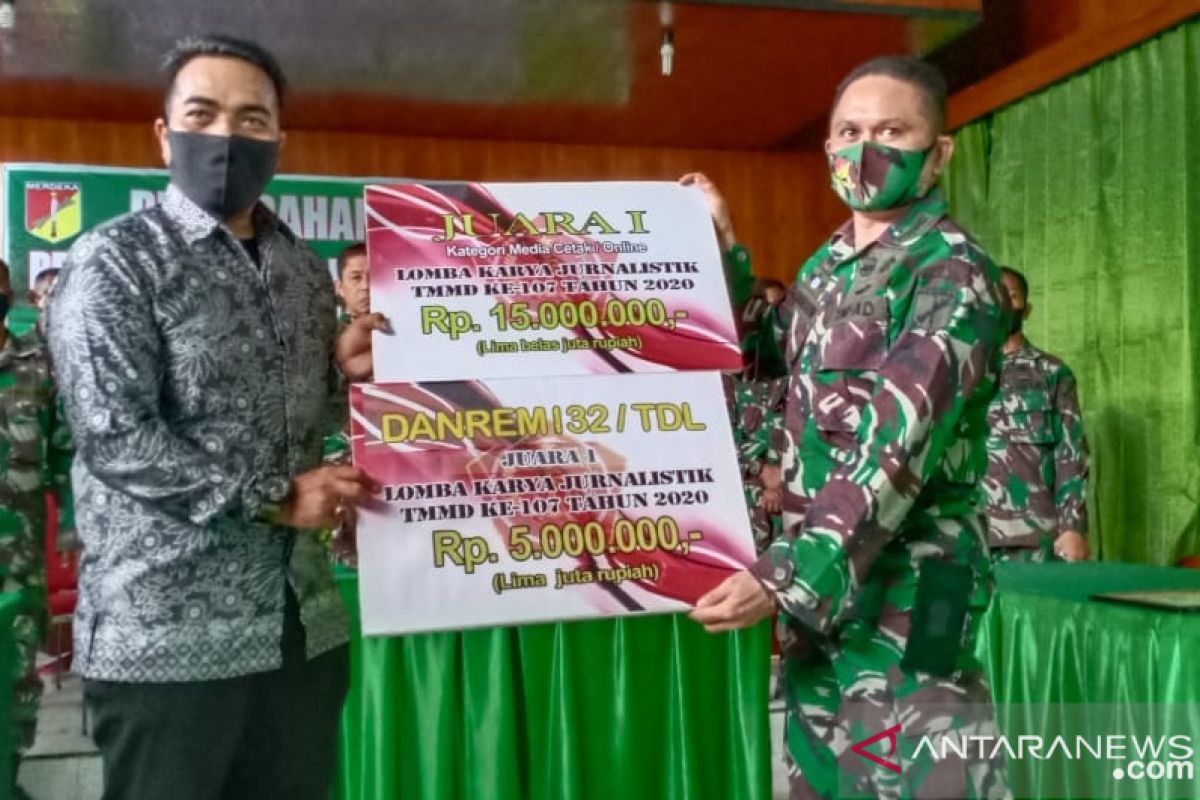 Jurnalis ANTARA juarai lomba karya jurnalistik TMMD