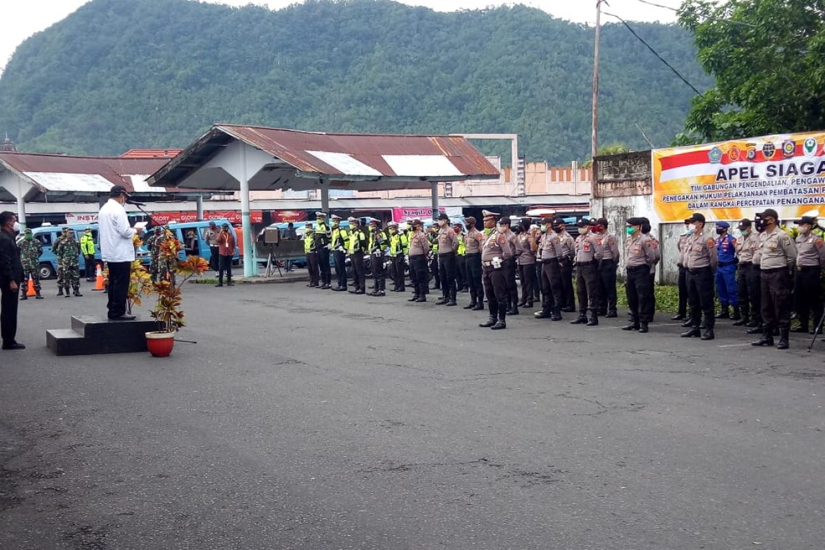 Gugus tugas angkutan darat Kabupaten Sangihe gelat apel siaga