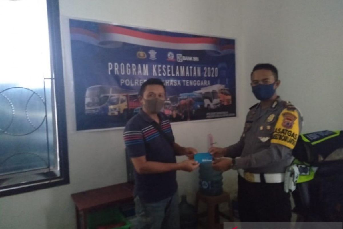 Polres Minahasa Tenggara gelar pelatihan berlalu lintas protokol COVID