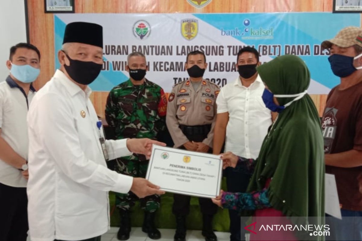 Bupati HST pantau langsung penyaluran BLT di Kecamatan LAU yang berjumlah 1.216 KK