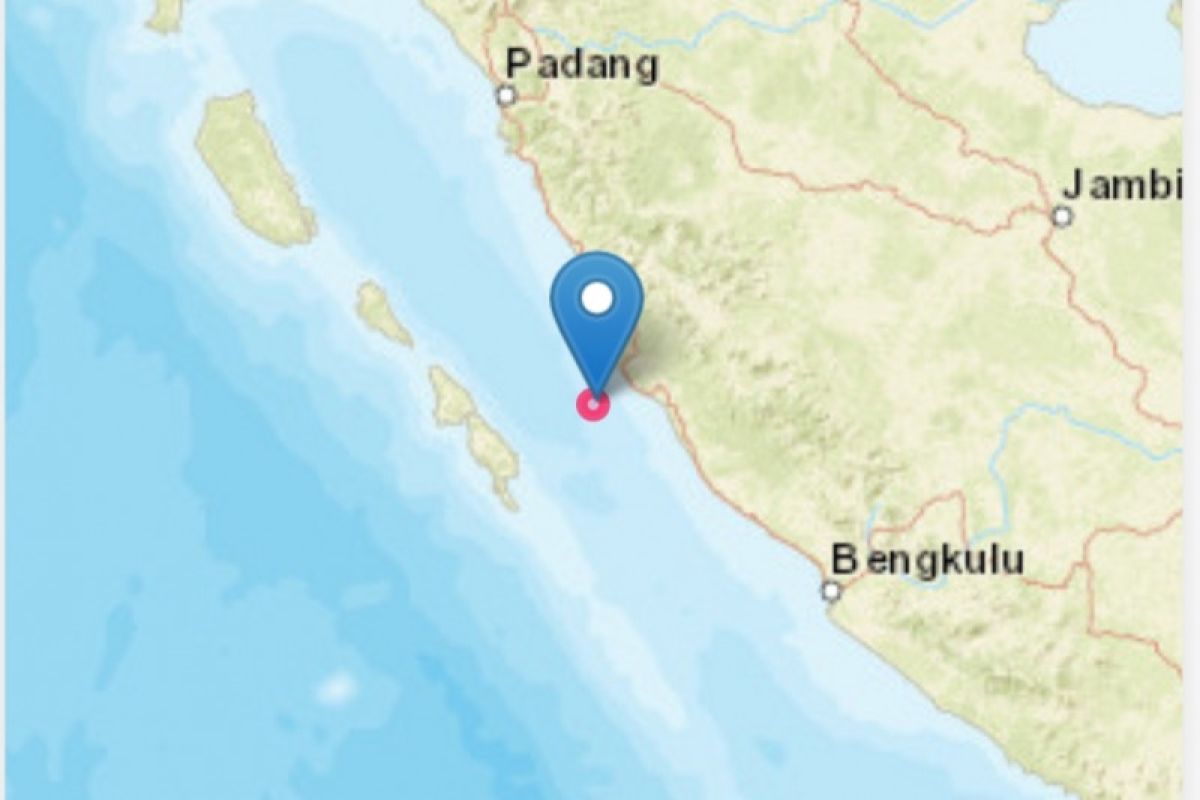 Gempa dengan bermagnitudo 5,0 guncang Mukomuko, Bengkulu