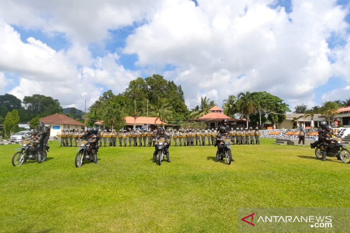 Sat Sabhara Polres Bangka gelar latihan pengendalian massa