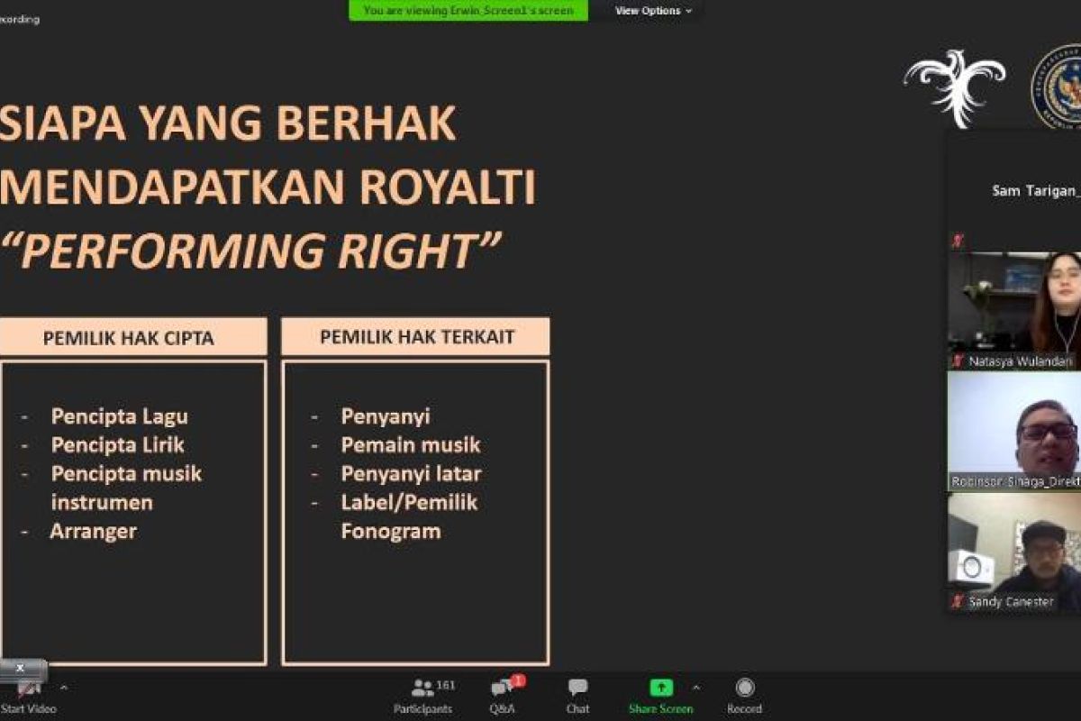 Musisi diminta pahami HKI demi eksosistem ekonomi kreatif yang baik