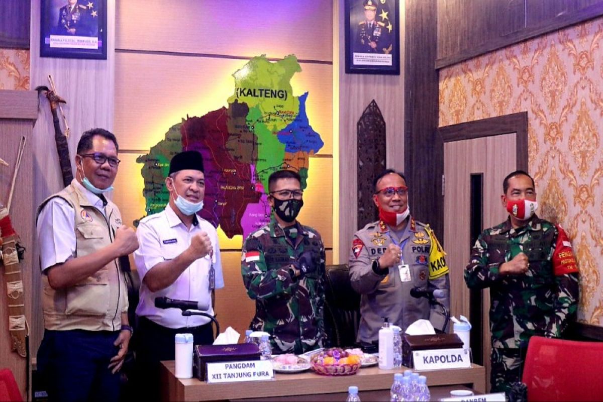 Polri-TNI di wilayah Kalteng terus bersinergi tingkatkan keamanan daerah