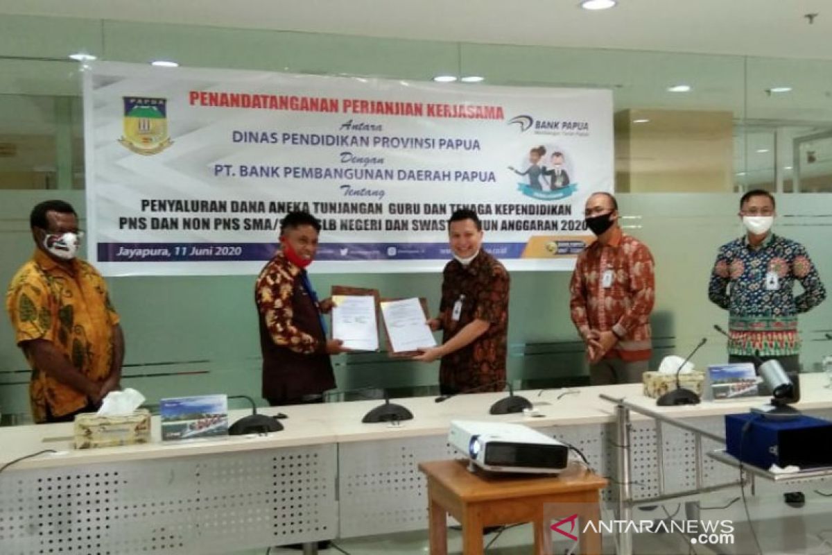 Disdik-Bank Papua tanda tangani kesepahaman penyaluran tunjangan guru