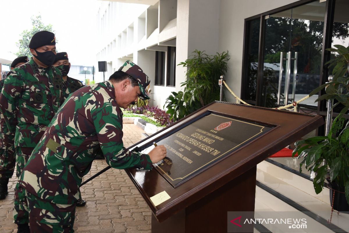 Panglima TNI meresmikan Markas Komando Operasi Khusus TNI