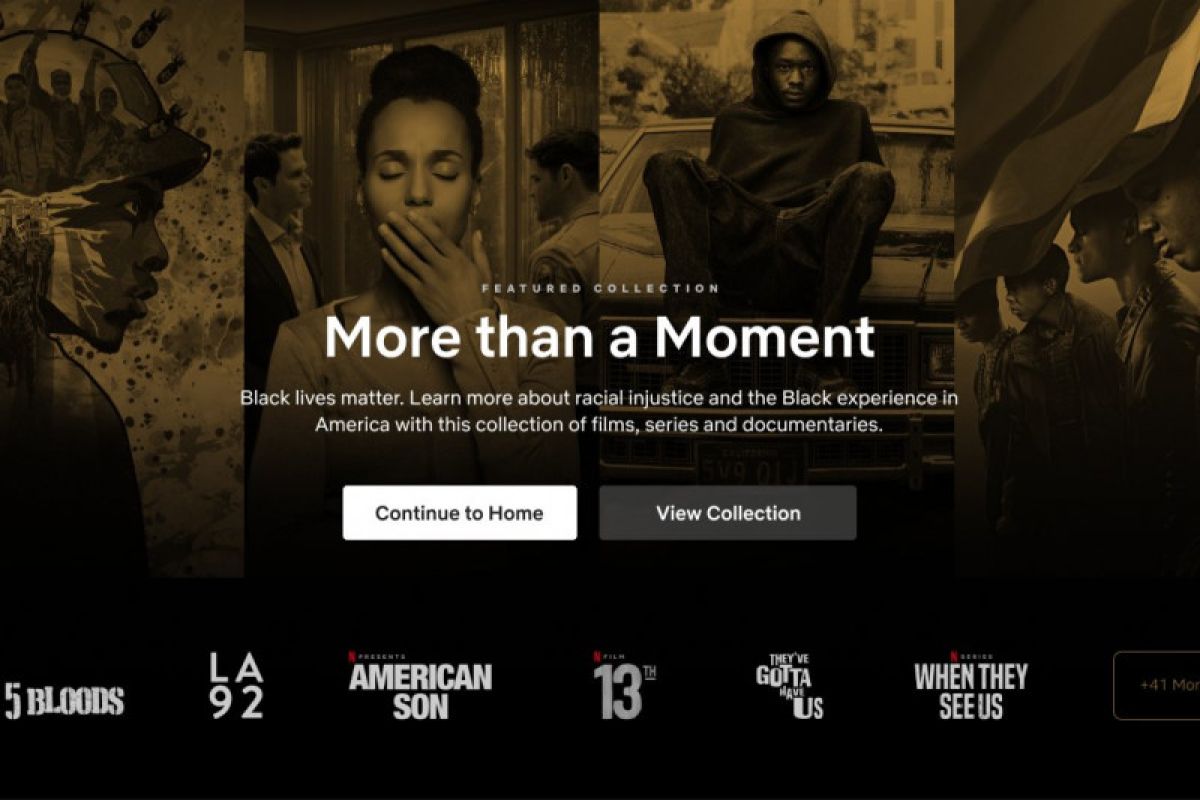 Netflix promosikan koleksi film dan serial kampanyekan #BlackLivesMatter