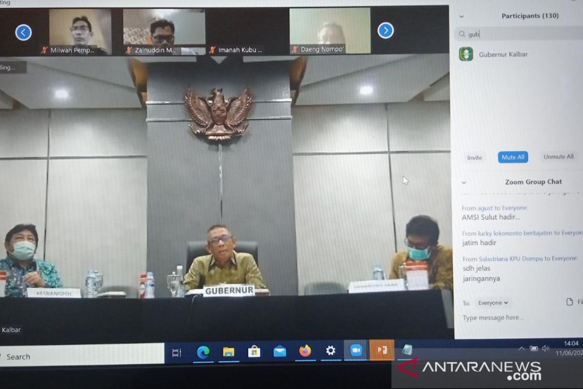 AMSI Kalbar gelar diskusi online tentang sosialisasi Pilkada 2020