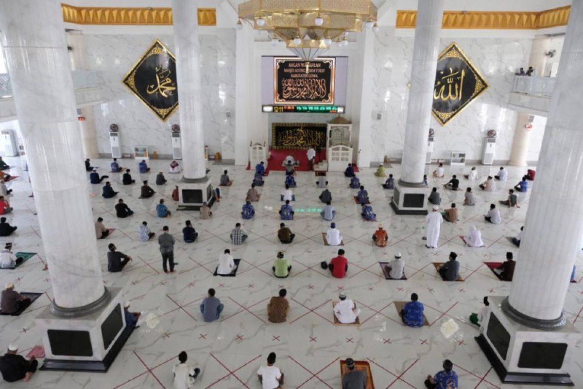 Masjid Agung Syekh Yusuf di Kabupaten Gowa difungsikan kembali