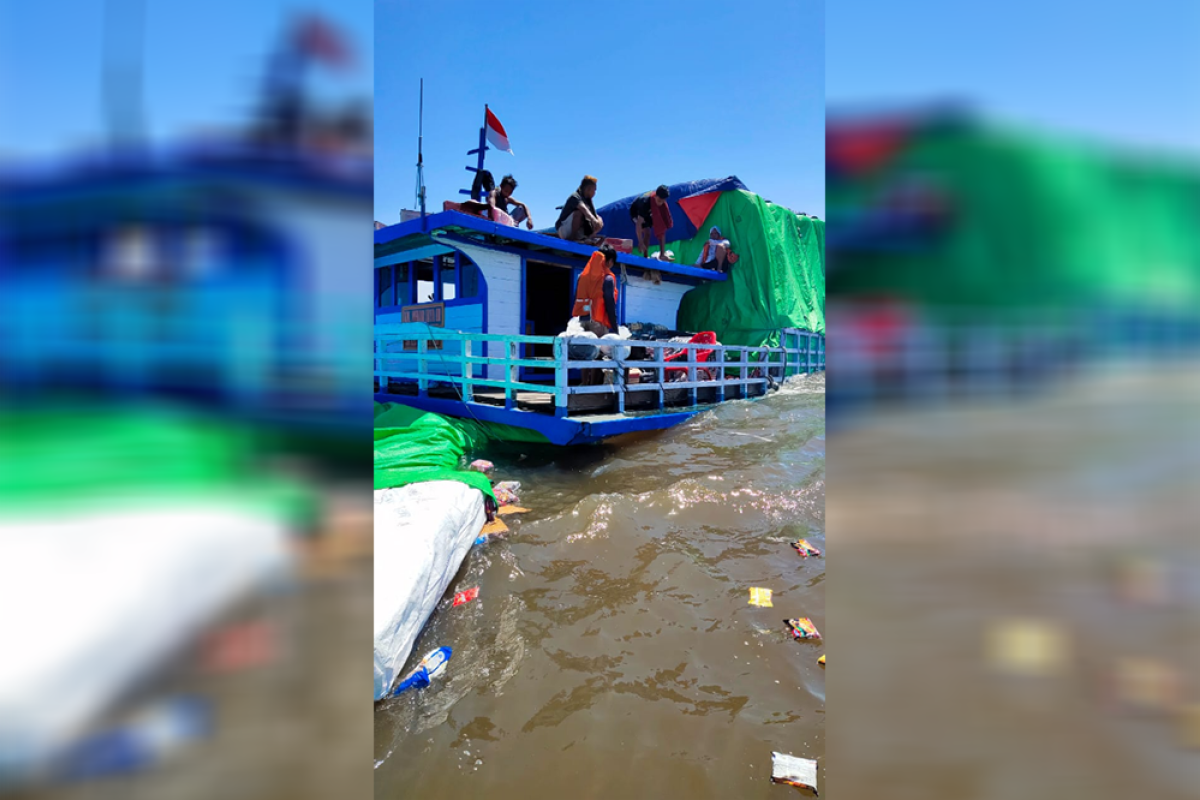 KM Mekar Jaya karam di perairan Sukadana, 5 orang dievakuasi