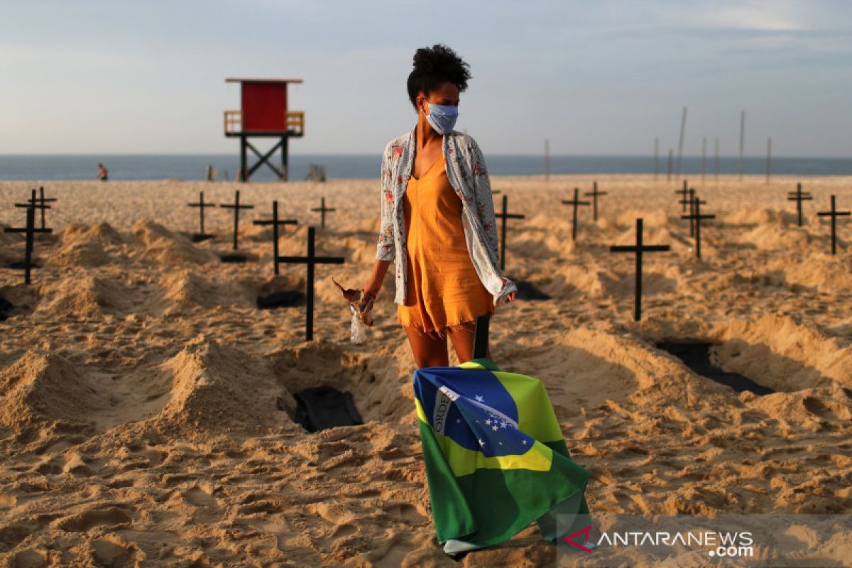 Brazil laporkan 21.704 kasus baru COVID-19 dalam 24 jam