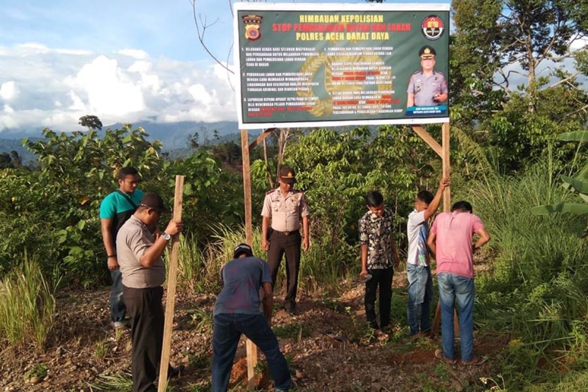 Polda Aceh ingatkan masyarakat tidak buka lahan dengan bakar hutan